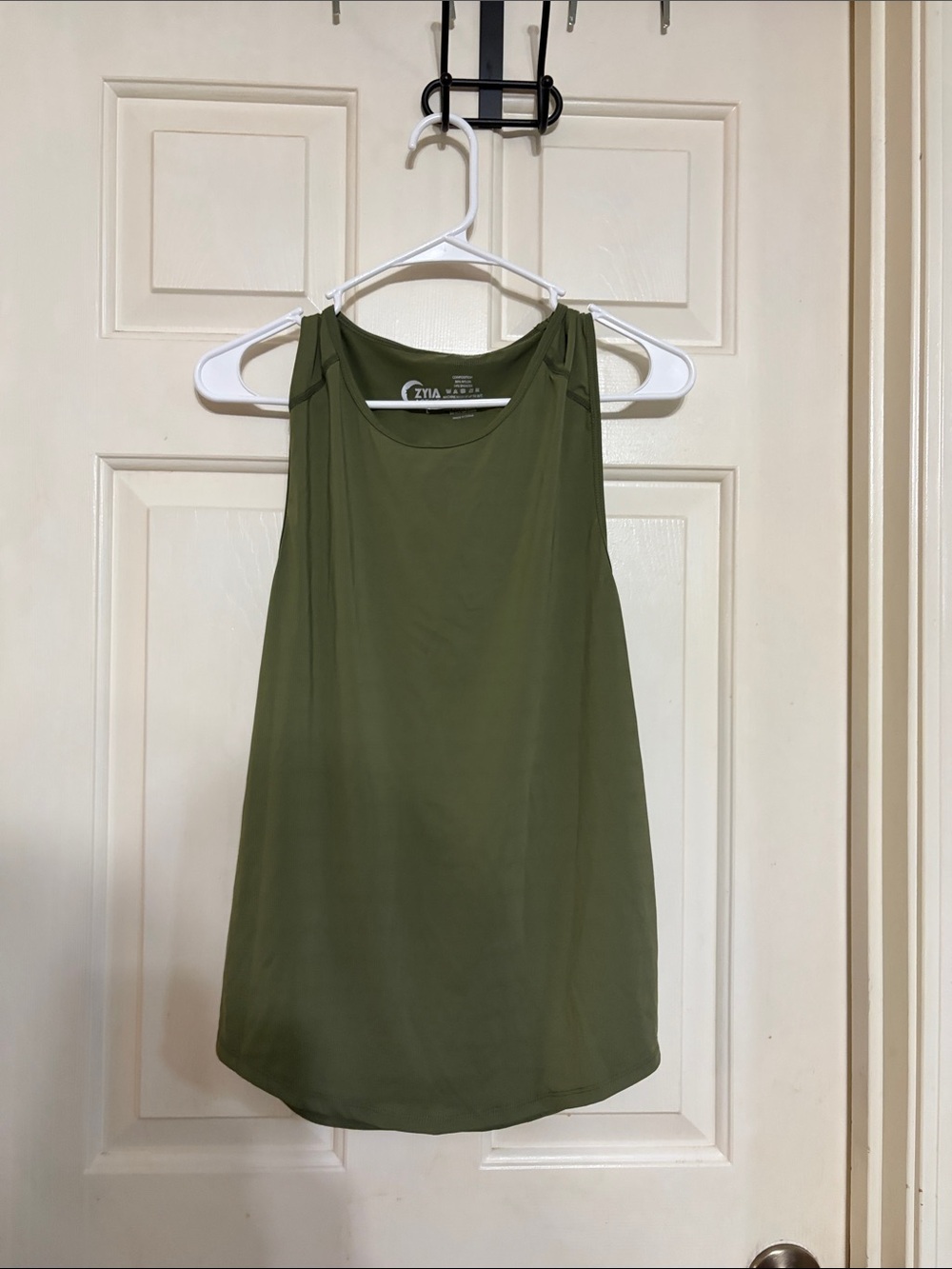 Zyia Olive Green Racerback Performance Tank
